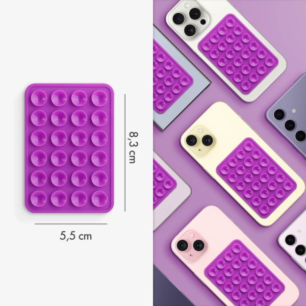 Selencia Pack de 2 Supports de téléphone à ventouse - Violet