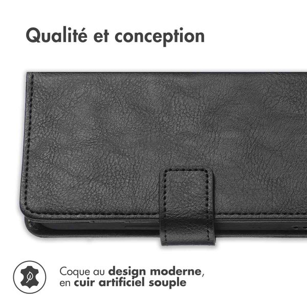 imoshion Étui de téléphone portefeuille Luxe Samsung Galaxy M52 - Noir