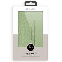 Selencia Etui portefeuille serpent amovible iPhone 13 Pro - Vert