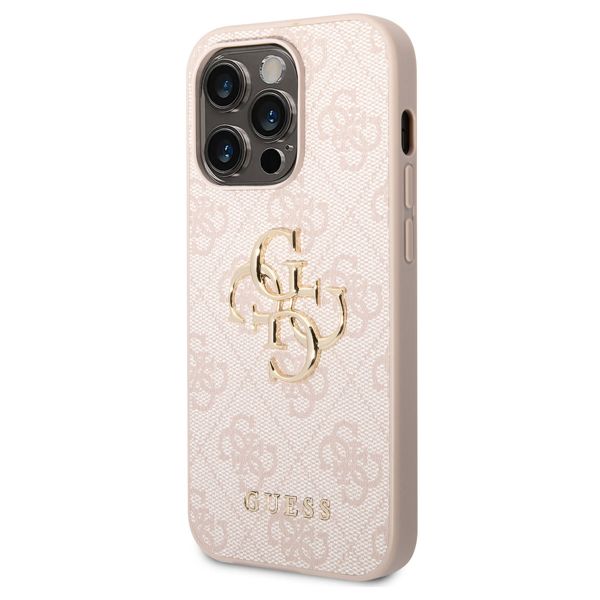 Guess Coque 4G Metal Logo Backcover Apple iPhone 15 Pro - Rose