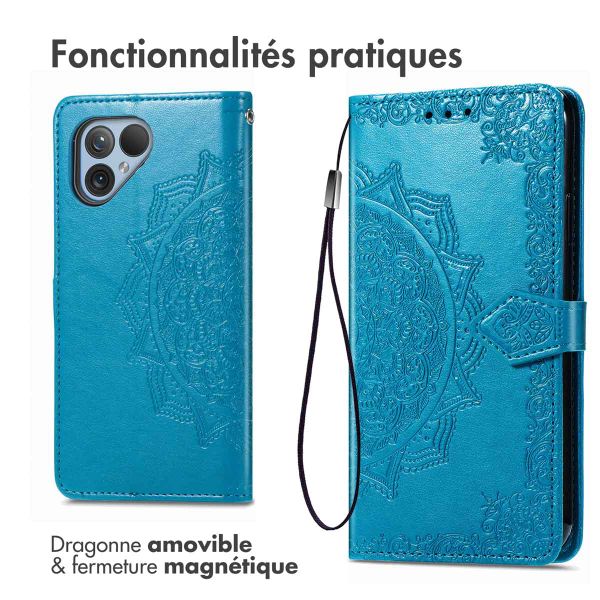imoshion Etui de télephone Mandala Fairphone 5 - Turquoise