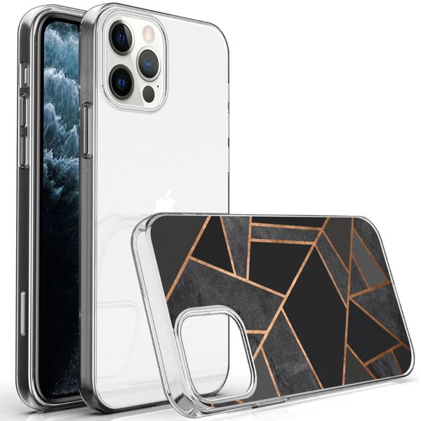 imoshion Coque Design iPhone 12 (Pro) - Black Graphic