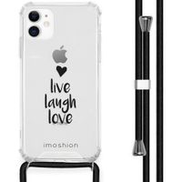 imoshion Coque Design avec cordon iPhone 11 - Live Laugh Love