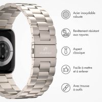 imoshion Bracelet en acier Apple Watch Series 1 á 9 / SE (38/40/41 mm) | Series 10 (42 mm) - Starlight