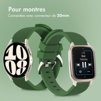 imoshion Bracelet en silicone souple - Connexion universelle 20 mm - Vert foncé