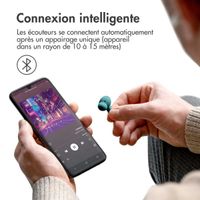 imoshion ﻿Écouteurs Aura Pro - Écouteurs sans fil - Écouteurs sans fil Bluetooth - Avec fonction de réduction du bruit ANC - Petrol Green