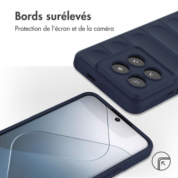 imoshion Coque arrière EasyGrip Xiaomi 14 Pro - Bleu foncé