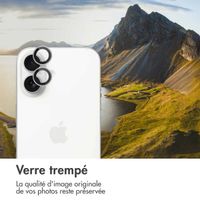 imoshion Lot de 2 protections d'objectif de caméra Apple iPhone 17 / 16 / 16 Plus - Blanc