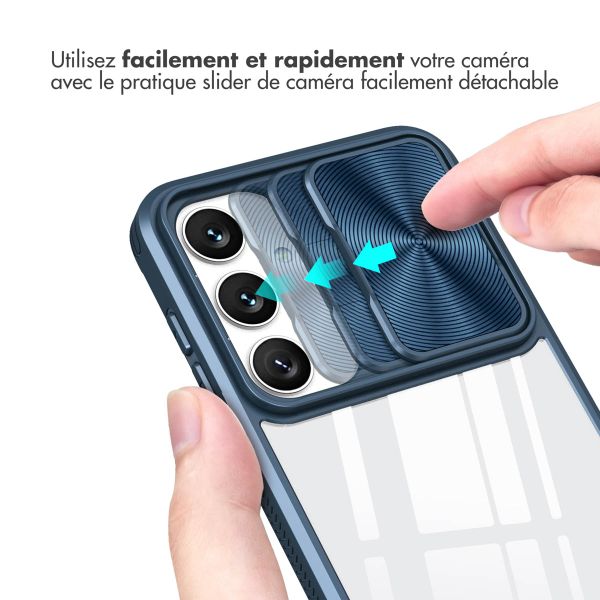 imoshion Coque arrière Camslider Samsung Galaxy S24 - Bleu foncé