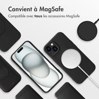 imoshion Coque Couleur avec MagSafe Apple iPhone 15 - Noir