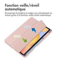 imoshion Coque tablette rigide Trifold Samsung Galaxy Tab S6 Lite (2020/2022/2024) - Rose