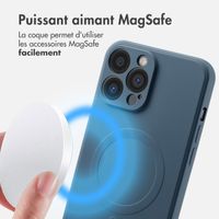 imoshion Coque Couleur avec MagSafe Apple iPhone 13 Pro Max - Bleu foncé