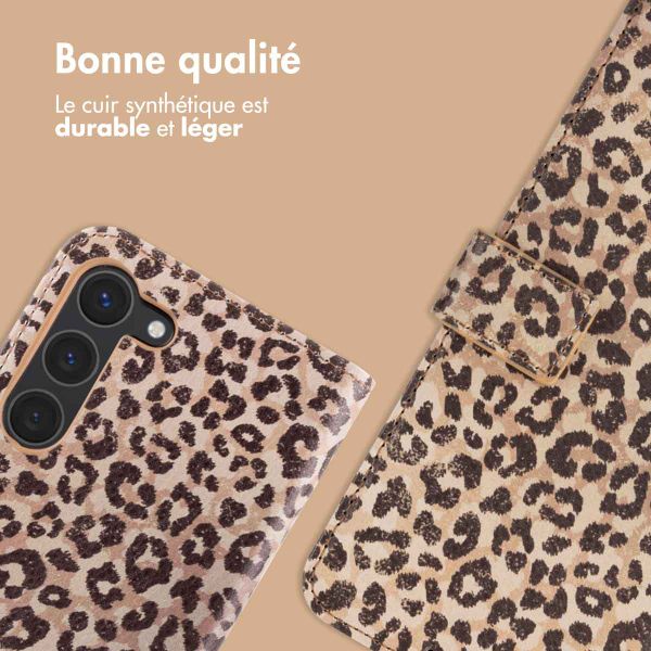 imoshion Étui de téléphone portefeuille Design Samsung Galaxy S23 - Leopard Mood