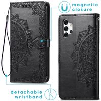 imoshion Etui de télephone Mandala Samsung Galaxy A32 (4G) - Noir