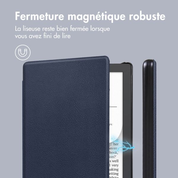 imoshion Étui de liseuse portefeuille Slim Hard Pocketbook Verse Lite - Bleu foncé