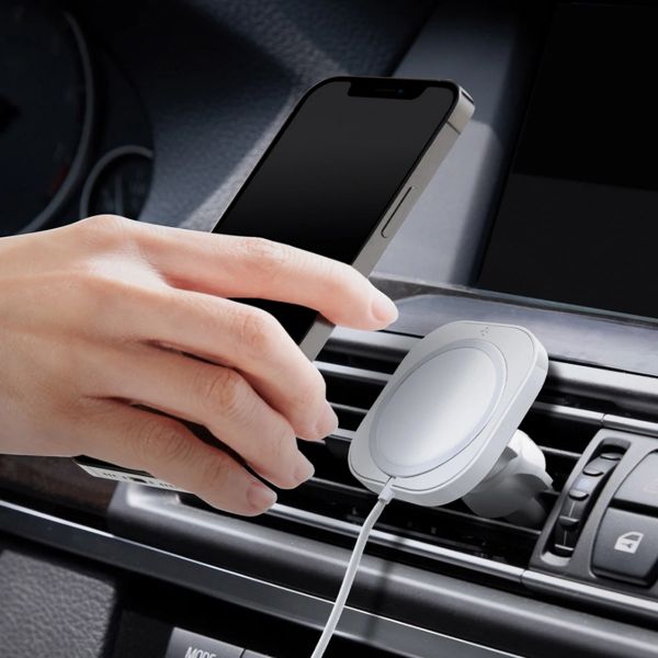 Spigen Car Mount MagFit Car Holder MagSafe - Blanc