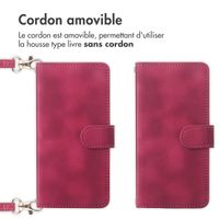 imoshion Etui de téléphone portefeuille avec cordon Samsung Galaxy S25 Plus - Rouge