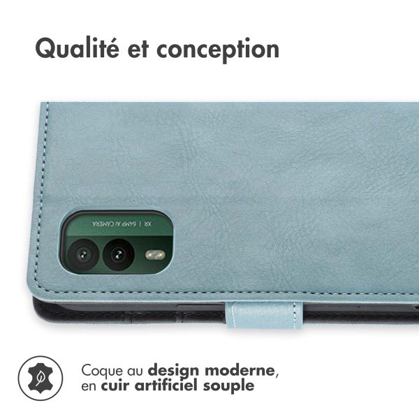 imoshion Étui de téléphone portefeuille Luxe Nokia XR21 - Bleu clair