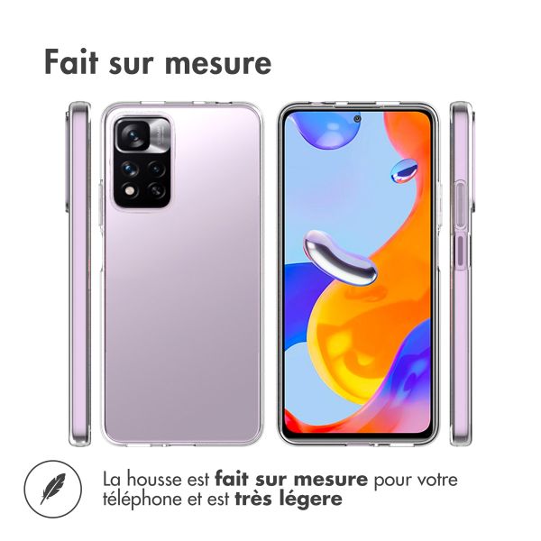 Accezz Coque Clear Xiaomi Redmi Note 11 Pro - Transparent