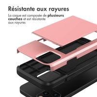 imoshion Coque arrière avec porte-cartes Apple iPhone 12 (Pro) - Rose Doré
