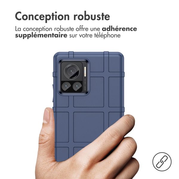 imoshion Coque Arrière Rugged Shield Motorola Edge 30 Ultra - Bleu foncé