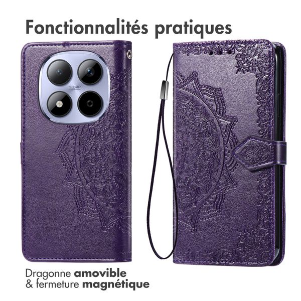 imoshion Etui de télephone Mandala Xiaomi Redmi Note 15 Pro Plus (5G) - Violet