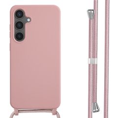 imoshion Coque en silicone avec cordon Samsung Galaxy S24 FE - Sand Pink