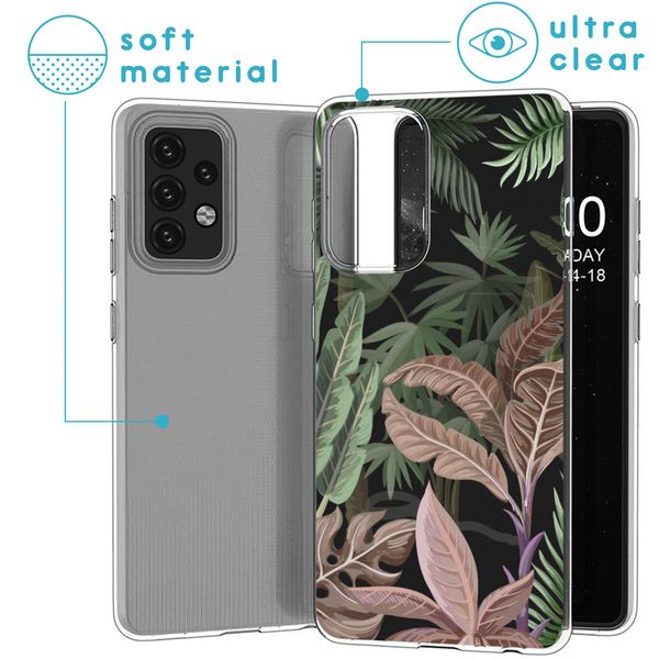 imoshion Coque Design Samsung Galaxy A52(s) (5G/4G) - Dark Jungle/Rose