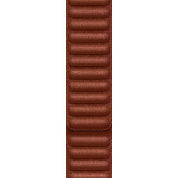 Apple Bracelet Leather Link Apple Watch Series 1 t/m 11 / SE / Ultra (44/45/46/49 mm) - Taille M/L - Umber