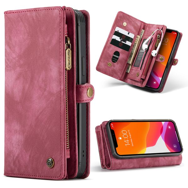 CaseMe Etui de téléphone de luxe en cuir deux iPhone 12 Pro Max