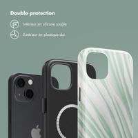 Selencia Coque arrière Vivid avec MagSafe Apple iPhone 13 - Nature Grayed Jade