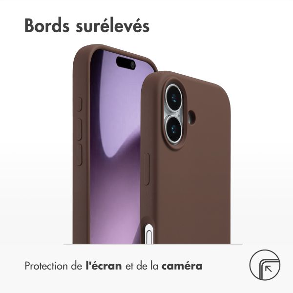 Accezz Coque Liquid Silicone avec MagSafe Apple iPhone 17 - New Tea Brown