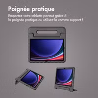 imoshion Coque kidsproof avec poignée Samsung Galaxy Tab S11 / S9 11.0 pouces / S10 Lite / S10 FE / S9 FE 10.9 pouces - Noir