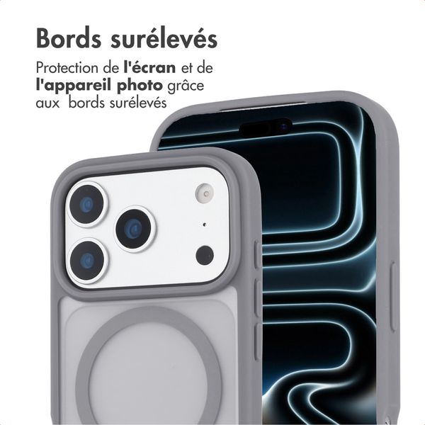 imoshion Coque Color Guard avec MagSafe Apple iPhone 17 Pro Max - Gris