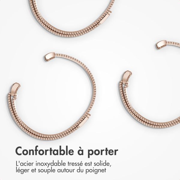 imoshion Bracelet magnétique milanais Samsung Galaxy Watch 8 (40/44mm) / Classic (46mm) - Rose Doré