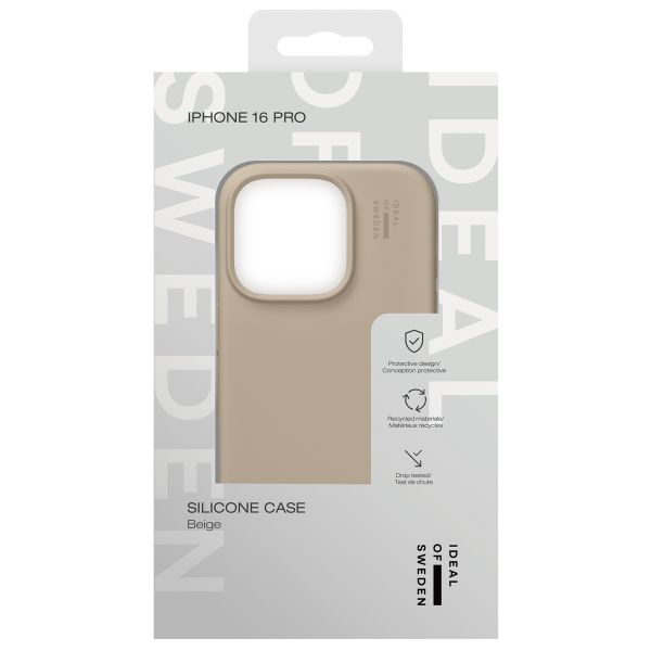 iDeal of Sweden Coque Silicone Apple iPhone 16 Pro - Beige