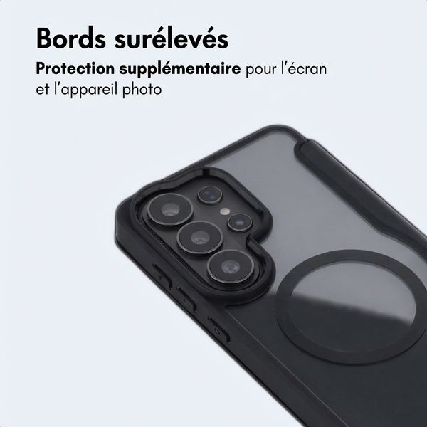 imoshion Bookcase transparente avec MagSafe Samsung Galaxy S26 Ultra - Noir