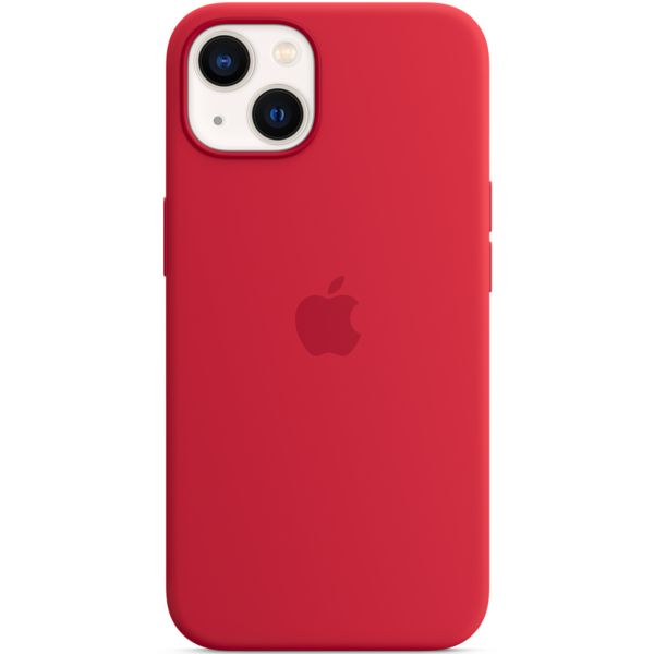 Apple Coque en silicone MagSafe iPhone 13 - Rouge