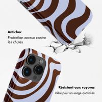 Selencia Coque arrière Vivid avec MagSafe Apple iPhone 15 Pro - Dream Swirl Chocolate