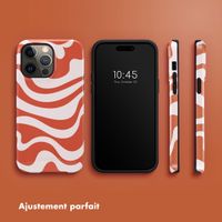 Selencia Coque arrière Vivid Tough iPhone 14 Pro Max - Dream Swirl Orange