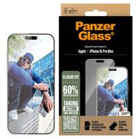 PanzerGlass Protection d'écran en verre trempé Anti-bactériesr iPhone 16 Pro Max