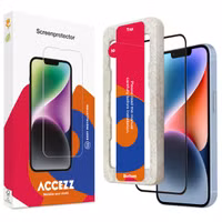 Accezz Protection d'écran en verre trempé avec applicateur Apple iPhone 13 / 13 Pro / 14 / 16e
