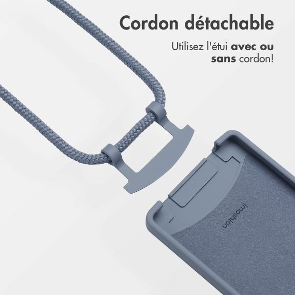 imoshion Coque arrière Color avec cordon amovible et MagSafe Samsung Galaxy S25 Ultra - Ash Blue