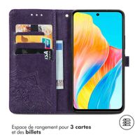 imoshion Etui de téléphone portefeuille Mandala Oppo A98 - Violet