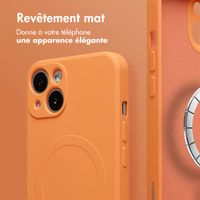 imoshion Coque Couleur avec MagSafe Apple iPhone 13 - Neon Orange