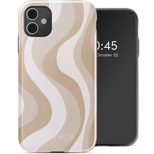 Selencia Coque arrière Vivid Tough iPhone 11 - Desert Waves Beige