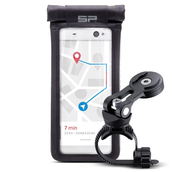 SP Connect Bike Bundle Universal Case SPC+ - Support de téléphone pour vélo - Coque de téléphone universelle - Noir