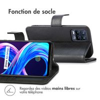 imoshion Étui de téléphone portefeuille Luxe Realme 8 (Pro) - Noir