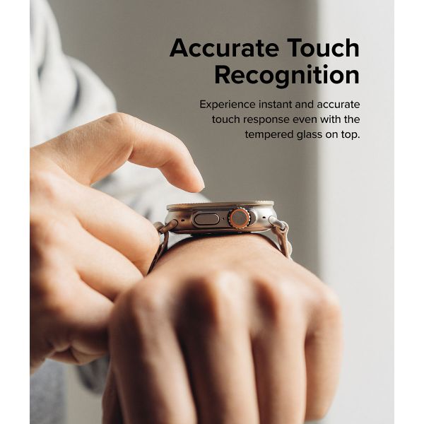 Ringke Bezel Styling + Protection d'écran Apple Watch Ultra - 49 mm - Fluted Titanium