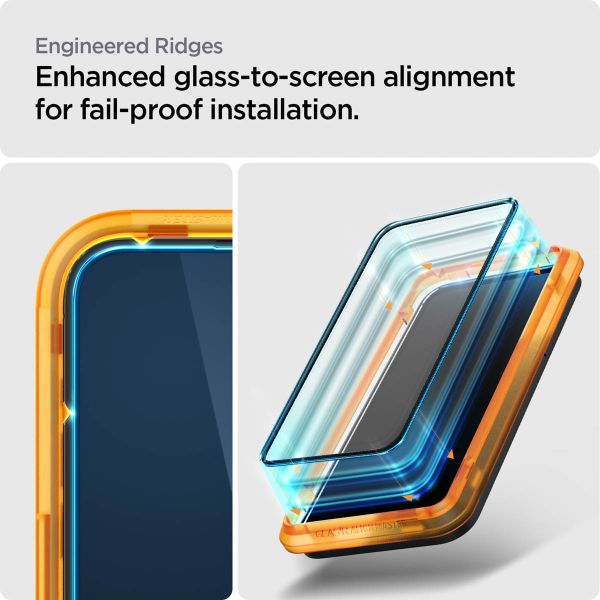 Spigen Protection d'écran en verre trempé GLAStR Fit 2 Paquets + Applicator Apple iPhone 14 Pro Max